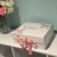 Custom Logo Four-Color Printed UV Coating Gift Box Lamination Embossing Custom Cardboard Gift Box Empty Lid Magnetic Folding