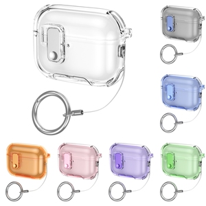 Étui transparent antichoc en TPU souple avec porte-clés et support de téléphone intégré pour <span class=keywords><strong>Airpods</strong></span> 5 4, compatible avec les <span class=keywords><strong>Airpods</strong></span> Pro 3 2 - Product Image 1