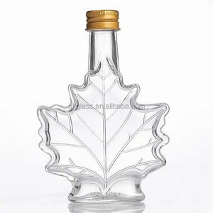 Bouteilles en verre pour sirop <span class=keywords><strong>d</strong></span>'érable fantaisie transparentes vides de 50 ml, 100 ml, 250 ml, bouteilles à liqueur avec bouchon à vis - Product Image 4