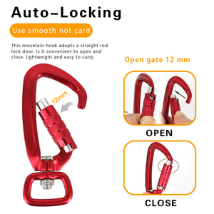 Jensan moschettone girevole in alluminio resistente e di alta qualità moschettone girevole moschettone 7075 alluminio per guinzaglio per cani A7075 - Product Image 3