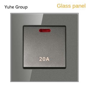 Household Universal <b>Wall</b> <b>Switch</b> Touch Panel 10A Glass 1-on-1 and 2-Way Light <b>Switch</b> - Product Image 6