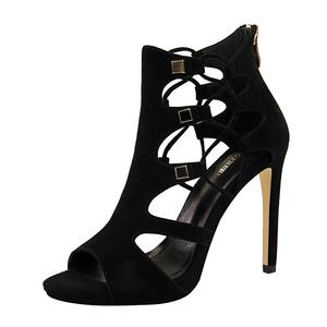 Sandali con <span class=keywords><strong>Tacco</strong></span> Alto e Cinturini Sexy da <span class=keywords><strong>Donna</strong></span> <span class=keywords><strong>Scarpe</strong></span> alla Moda con <span class=keywords><strong>Tacco</strong></span> Sottile Taglie Forti - Product Image 5