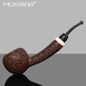 Briarwood Smoking Pipe Bent Type Handmade Solid Wood Tobacco Pipe For Men Personal Gift - Product Image 4