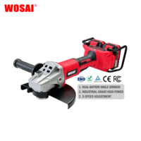 Meuleuse d'angle sans fil 40V 230mm, machine à meuler sans fil robuste de 9 pouces, outil électrique avec vitesse variable et interrupteur à palette