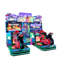 Machine de jeu d'arcade de course de moto simulateur de réalité virtuelle, entièrement automatique, de haute qualité, avec système de rédemption de billets, pour parcs colorés