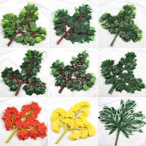 EG-VI040 nouveau produit accessoires de fenêtre décoratifs d'intérieur fausse plante feuillage en plastique ficus branches et feuilles de chêne artificiel - Product Image 3