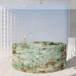 <span class=keywords><strong>Baignoire</strong></span> ovale classique en marbre naturel Tostone avec finition polie pour les petites salles de bain, villas, appartements, design d'intérieur - Product Image 4