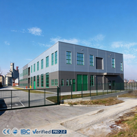 Hangar en acier préfabriqué certifié CE, sortie directe d'usine avec option système de grue et montage facile