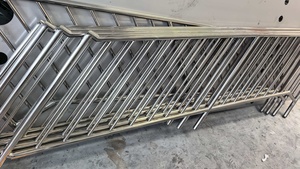 煙台ミラーステンレス鋼外装ガードレール手すりシステムデッキ用ヴィラ病院金属Baluster手すりパイプ手すり - Product Image 5