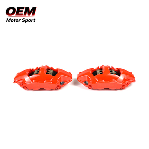 New OEM MOTOR SPORT Front 10/Rear 4 Piston Big Brake Kit Red High quality Monoblock Cast Iron Caliper Set for Brake - Product Image 3