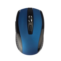 Mouse Optik Nirkabel 3D Mini Slim Portabel USB 2.4g Tahan Air Stok Tersedia Laptop Isi Ulang 2400 DPI Ergonomis Laptop/Desktop