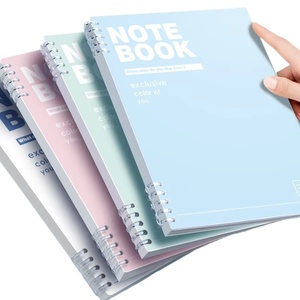 Cuadernos personalizables para estudiantes de escuela clásica, cuadernos recargables de composición espiral Harddocver, papelería A5 B5, 60 hojas - Product Image 1