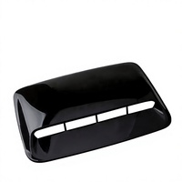 Couvre-capot de voiture de luxe rapide, type coupé, en PVC noir brillant, avec prise d'air, installation par clip, universel AHEAD