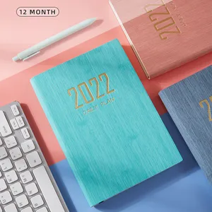 2023 Soft PU Cover A5 Agenda Book Time Management Plan Notebook Notepad Planner Notebook