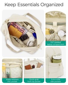 TSA-Friendly Women's Carry on Duffle <b>Bag</b> with Soft Sided Design Ultra Lightweight Nylon Material for <b>Day</b> Trips <b>Travel</b> - Product Image 2