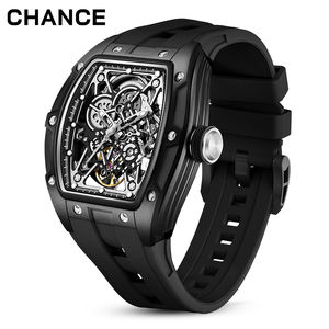 Reloj Mecánico de Pulsera con Movimiento Automático, Diseño Hueco, Correa de Silicona Impermeable, Diseño DG - Product Image 3