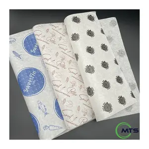 Papel Para Envolver Hamburguesas Custom Sandwich Burrito Deli Greaseproof Wrap Food Wrapping Paper For Food Packaging