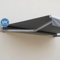 Système d'auvent rétractable motorisé à commande électrique pour balcon de villa, pare-soleil autoportant, résistant à la pluie