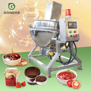 Máquina de vacío para derretir azúcar de 300L con agitación automática y función de sándwich, para cocinar miel con agitador - Product Image 1