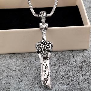 Colgante de Espada de Acero Inoxidable con Diseño 3D de Hoja Rota, Collar Unisex, Amuleto, Joyería de Moda, Regalo - Product Image 3