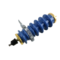Parafoudre à oxyde métallique en porcelaine 10KV 12KV 15KV 24KV, conception à fente externe, indice de protection IP68, conforme à la norme IEC6099-4, nominal