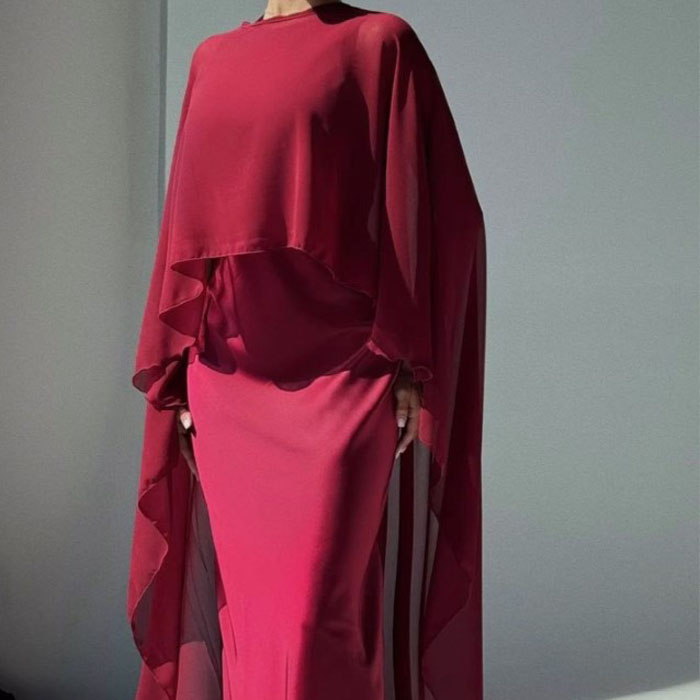 cape dresses white for women