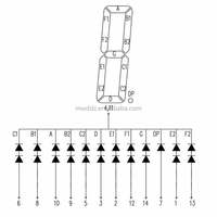 Ultra Bright 2 Inch 1 Digit Red 7 Segment Led Display Digital Tube Common Cathode Anode 20012ah for Arduino Diy Project