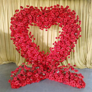 Decoración de Escenario con Soporte de Flores Desmontable en Forma de Corazón de Hierro para Propuesta de Matrimonio y Ceremonia Floral - Product Image 5