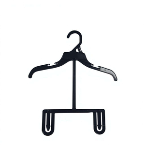 High Quality Lightweight Black ABS Plastic Multifunction Hangers for Bras and Swimsuits-Versatile Living Room Coat Door Hangers - Product Image 1