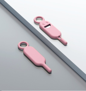 Éjecteur universel de <span class=keywords><strong>carte</strong></span> <span class=keywords><strong>SIM</strong></span> avec étui en silicone anti-perte motif Smiley, outil <span class=keywords><strong>SIM</strong></span> portable et porte-clés pour iPhone <span class=keywords><strong>Samsung</strong></span> - Product Image 4