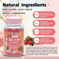 Gummies OEM Biotine Collagène avec Vitamine C et Kératine – Complément Alimentaire Beauté pour la Prise en Charge des Cheveux, de la Peau et des Ongles