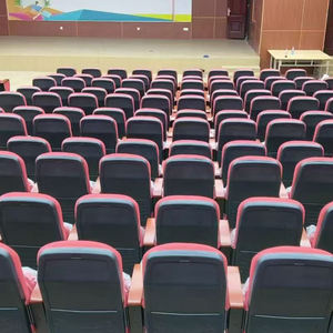 Luxe Theater En Hotel Stapelbare Opvouwbare Stof Stoelen Modern Design Aanpasbare Comfortabele Metalen Poten Groothandel Verkrijgbaar - Product Image 3