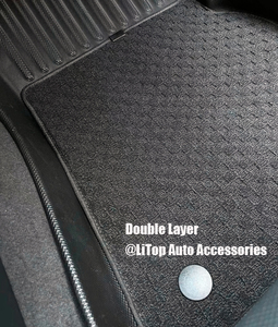 סיטונאי הגנה לכל מזג אוויר 3D <span class=keywords><strong>TPE</strong></span> שטיחי רצפה לרכב עבור וולוו S60 2020-2021 - Product Image 3