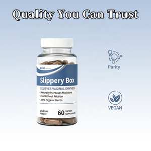 OEM Private Label Slippery <b>Box</b> Fast-Acting Slippery Elm Capsules for Feminine <b>Wellness</b> & Intimate Moisture Support - Product Image 6