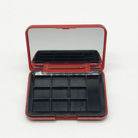 Boîtier compact vide personnalisé pour maquillage, boîte à poudre libre, palette de fards à paupières et de blush, emballage cosmétique avec miroir pour marques de beauté