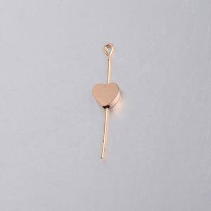 Abalorios de Corazón LOVE en Forma de Durazno en Blanco, Dijes de Acero Inoxidable para Fabricación de Joyas, Abalorio de Corazón DY para Pulseras, Collares y Pendientes - Product Image 6