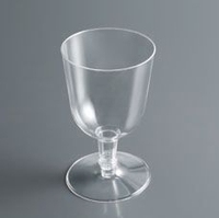 Verres à vin en plastique transparent de 2, 5, 8, 9 et 12 oz - Gobelets jetables et réutilisables pour les fêtes, la restauration et les mariages avec logo personnalisé