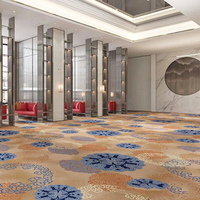 Tapis de luxe pour hôtel, design contemporain personnalisé, ignifuge, lavable, antidérapant, tapis mural imprimé pour la prière
