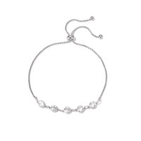 Bracelet ajustable YF8293 Ins Wind Light Luxury Niche Personality Zircon plaqué or 18 carats en acier inoxydable étanche
