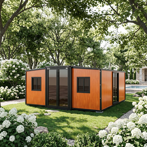 Maison conteneur préfabriquée de luxe extensible avec installation solaire, 3 chambres, design moderne pliable - Product Image 1
