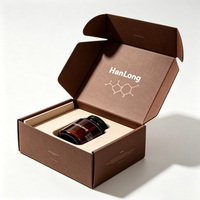 Boîte cadeau cosmétique marron personnalisée avec logo, emballage à rabat pour pots en verre, boîte pliable en carton ondulé avec insert en EVA