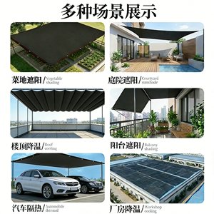 Filet pare-soleil rectangulaire en HDPE anti-UV pour café, 200 GSM, pour terrasse extérieure, jardin, <span class=keywords><strong>abri</strong></span> de <span class=keywords><strong>piscine</strong></span>, auvent de voiture - Product Image 2