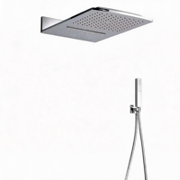 Nouvelle Mitigeur de Douche Cascade Monocommande en Laiton Chromé Blanc, avec Jet Céramique et Ensemble de Douche Encastré Effet Pluie, Fourniture Directe Usine