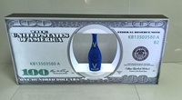 Barra de acrílico 100 billete de dólar signo Vip champán Led Botella Servicio glorificadores presentador para club nocturno