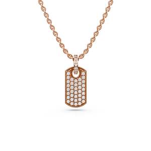 Collar con Colgante de Cadena de Eslabones de Plata de Ley Chapada en Oro con Diamantes, Símbolo de Eternidad, para Mujer, Regalo de Lujo para Compromiso, Boda o Novia - Product Image 1