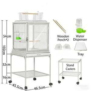 Los fabricantes suministran directamente jaulas de cría de alta gama para palomas, de metal, con ruedas y poste de soporte. - Product Image 4