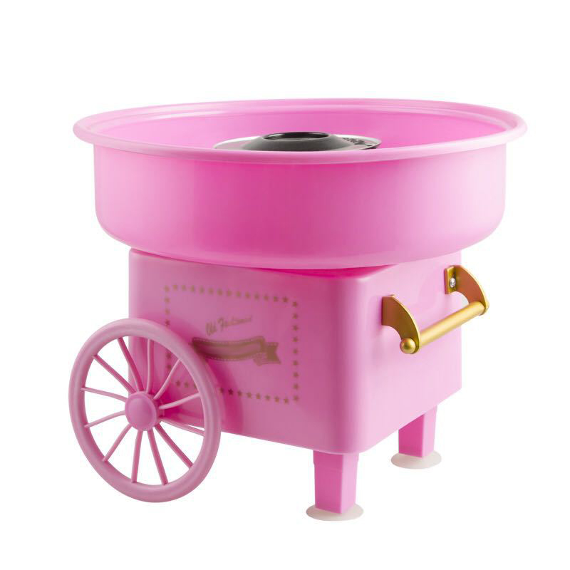 Pink home vintage stroller mini cotton candy maker commercial Amazon hot sales cotton candy maker machine