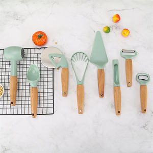 New Arrival Wood Handle Smart Utensils <b>Gadgets</b> 9 Piece Home <b>Kitchen</b> <b>Tools</b> Accessories and <b>Kitchen</b> <b>Gadgets</b> Set - Product Image 4
