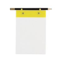 Bloc-notes de douche imperméable 50 feuilles, bloc-notes mural pour salle de bain avec crayon et ruban adhésif
