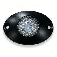 Feu de signalisation d'avertissement à grille LED 24W, montage latéral, boîtier en alliage d'aluminium, clignotant multicolore d'urgence pour camion
